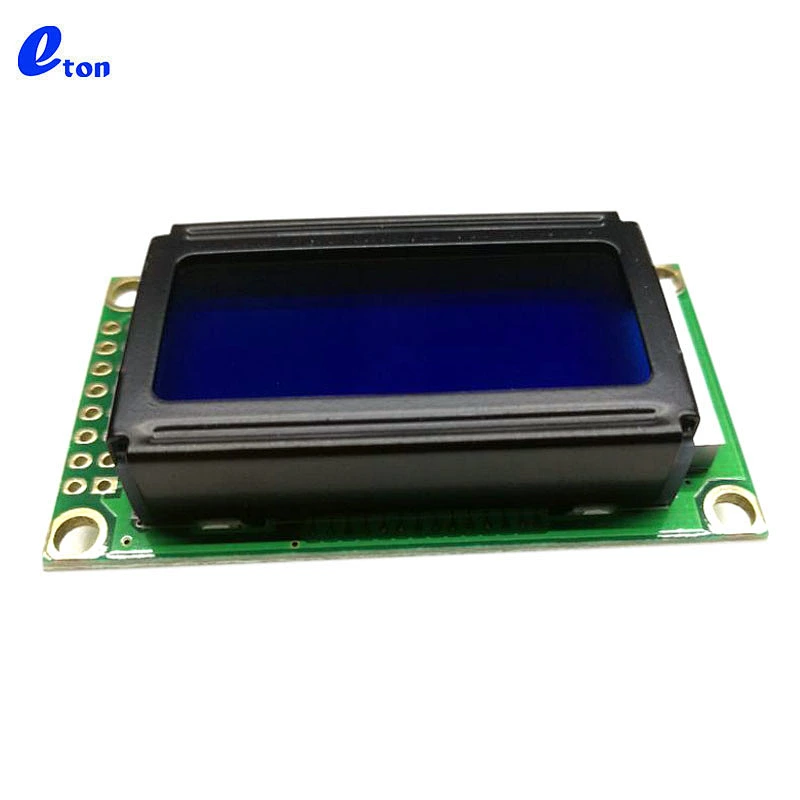 Hot Sale Best Price 16pin 8x2 0802 COB STN Blue Character Transflective Lcd Display Module