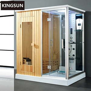 K-7121 Sauna Bath Indoor Steam Shower Room Wooden Steam Sauna Room