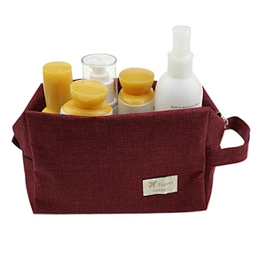 Waterproof Portable Travel Makeup Bag Wholesale Customized Logo Canvas Cosmetic Bag China Suppliers Looking for Partner