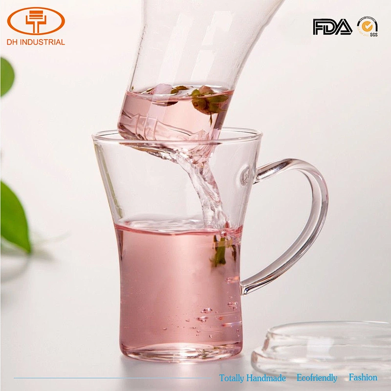 wholesale glass tea cup double wall glass tea cups for tea with filter