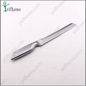 Professional stainless steel Double Serrated Edge bread knife
