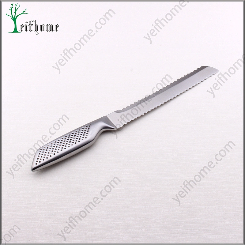 Professional stainless steel Double Serrated Edge bread knife