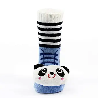 Oem Custom 3d cartoon pattern newborn cotton ankle socks non slip infant rubber sole toddler Socks baby cute kids