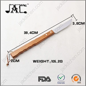 Stainless Steel Barbecue Tool Set with Solid Hard Wood Handles