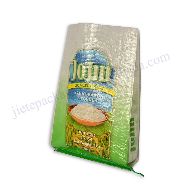 Wholesale 5kg bopp laminated pp woven bulk rice packaging bag