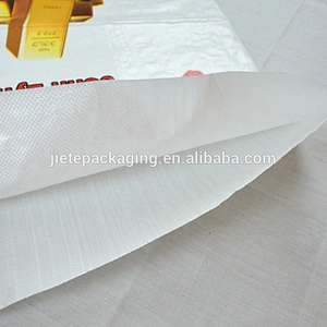 25kg grain, flour, rice, wheat, fertilizer pp woven bag with color printing