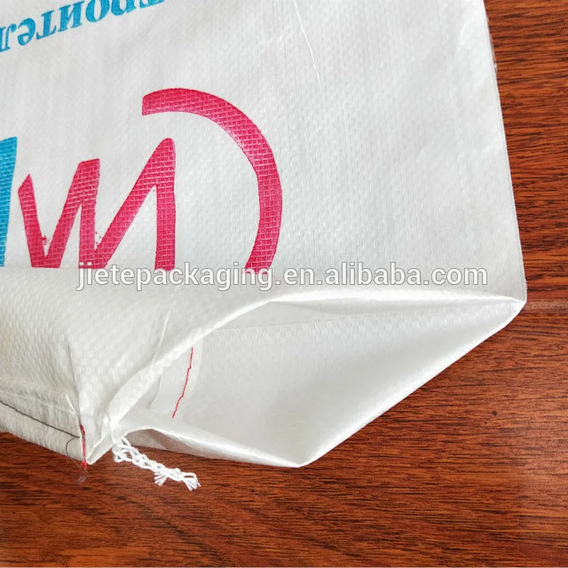 Cheap hot sale white plastic laminated pp woven construction cement bag 40kg