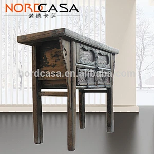 Wholesale best selling Chinese antique reproduction furniture reclaimed wood vintage long console table