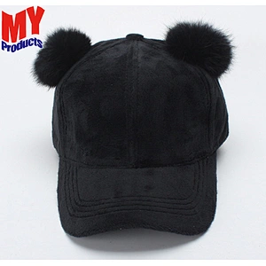 New sport hats customized cap warmly winter girls baseball cap with ear flaps