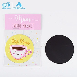 Promotional Child Souvenir Refrigerator Custom Coffee Pattern Paper Fridge Magnet