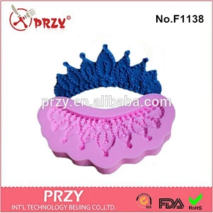 new design 2015 fondant silicone crown molds