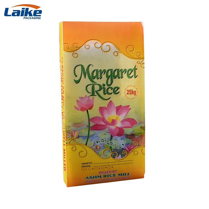 bopp laminated 5kg 20kg 50kg size pp woven rice bag