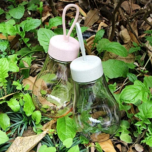 BPA Free 14oz Portable Travel Plastic Bottle The Light Bulb Shape Cup for Wedding Souvenirs