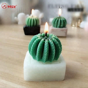 Cactus Candle molds succulent cactus Gypsum decoration silicone forms Handmade soap mold