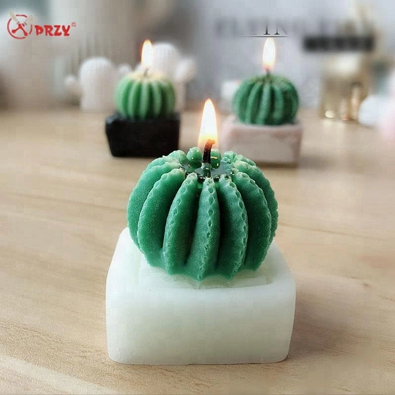 Cactus Candle molds succulent cactus Gypsum decoration silicone forms Handmade soap mold