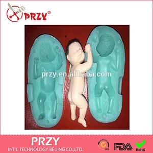 F1876 PRZY Sleeping Baby Silicone Mold Fondant Silicon Mold Cake Decoration Mold