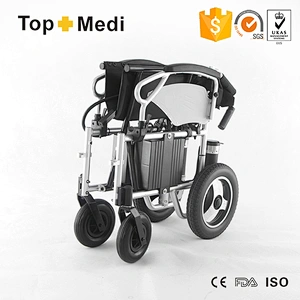 China manufacturer aluminum foldable motorised electric wheelchair