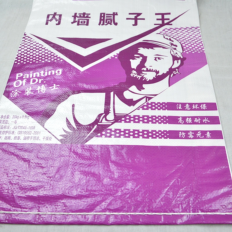 Custom woven packing cement, mortar, wall paint, putty 25kg
