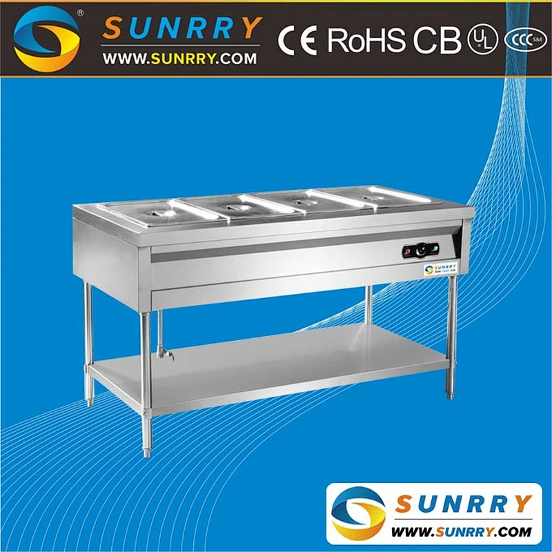 Professional electric food warmer bain marie and steel buffet set