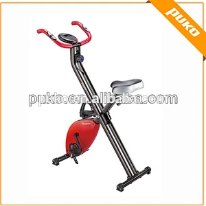 PUKO 2015 foldable magnetic exercise bike with hand pulse