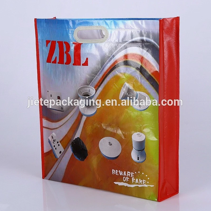 Custom low price laminated color printing non woven bag for shopping
