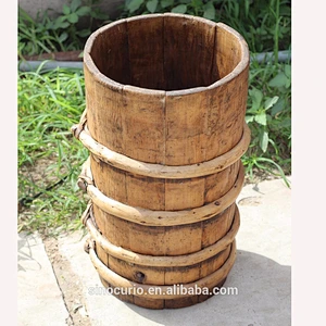 Chinese antique wooden storage barrels wholesale wood barrels