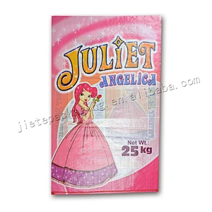 25kg transparent plastic bopp laminated and printing pp woven jasmine rice thailand bag