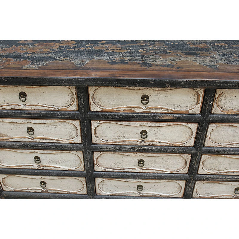 chinese antique reproduction solid wood drawer storage cabinet sideboard furniture