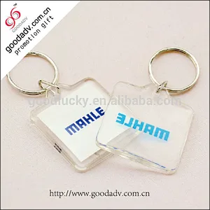 Customized blank transparent can insert pictures blank acrylic key chains