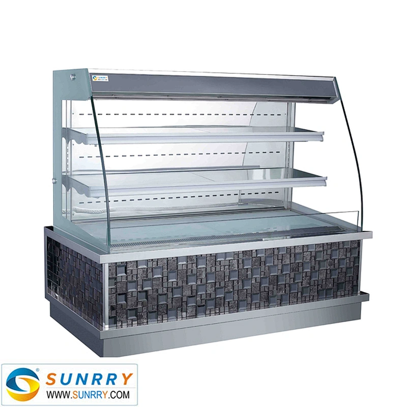 Commercial refrigerated bakery cake and pastry display showcase for sale