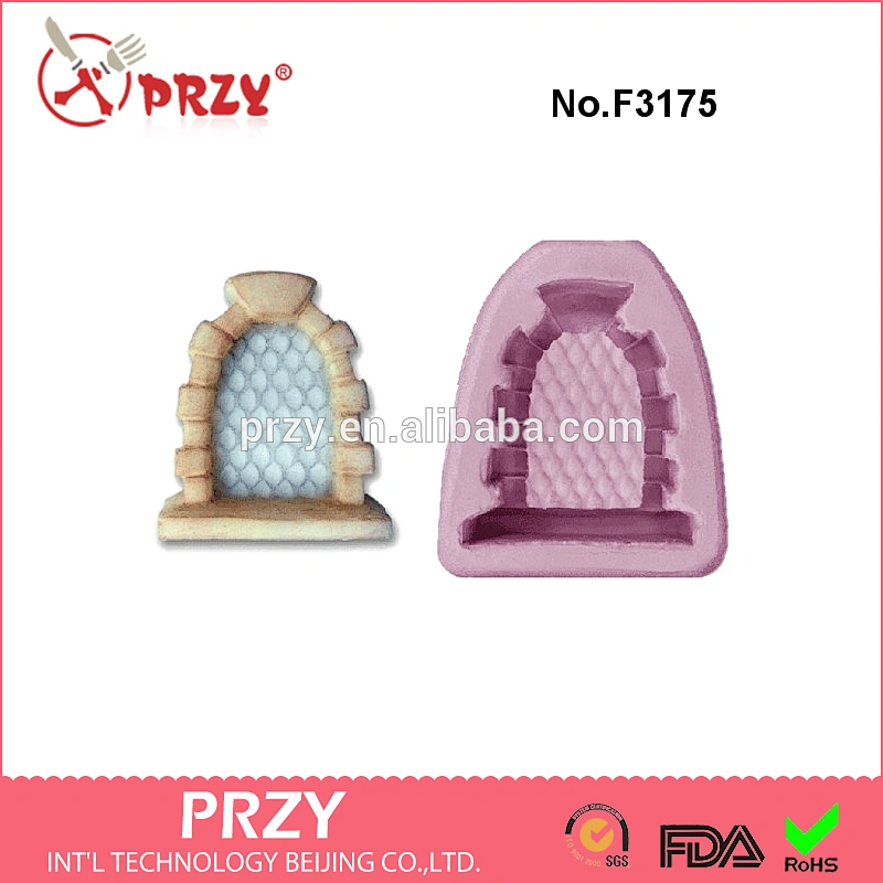 F3175 fairy / castle window craft sugar silicone rubber mould silicone fondant mold
