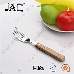 Multi Functional Stainless Steel Flatware Wood Handle Fork