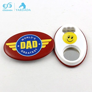 Custom Character oval Metal tin Bottle Opener