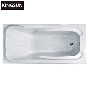 K-1104 New Mould European Hotels Build in Acrylic Solid Surface Bathtub