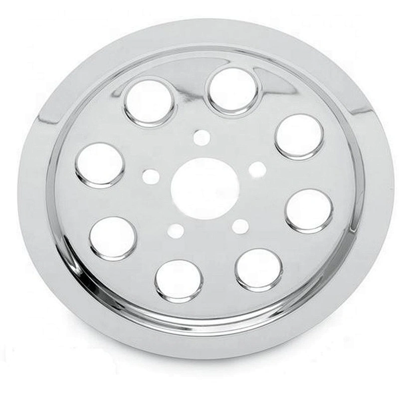 Custom aluminum Rear Drive-Belt Pulley Inserts for harley