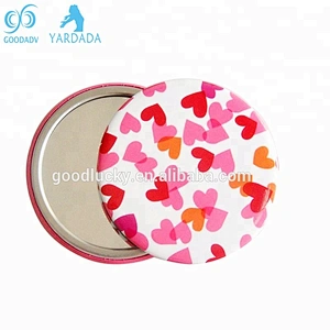 Beauty personal care single side custom small hand mirror / pocket mirror wholesale