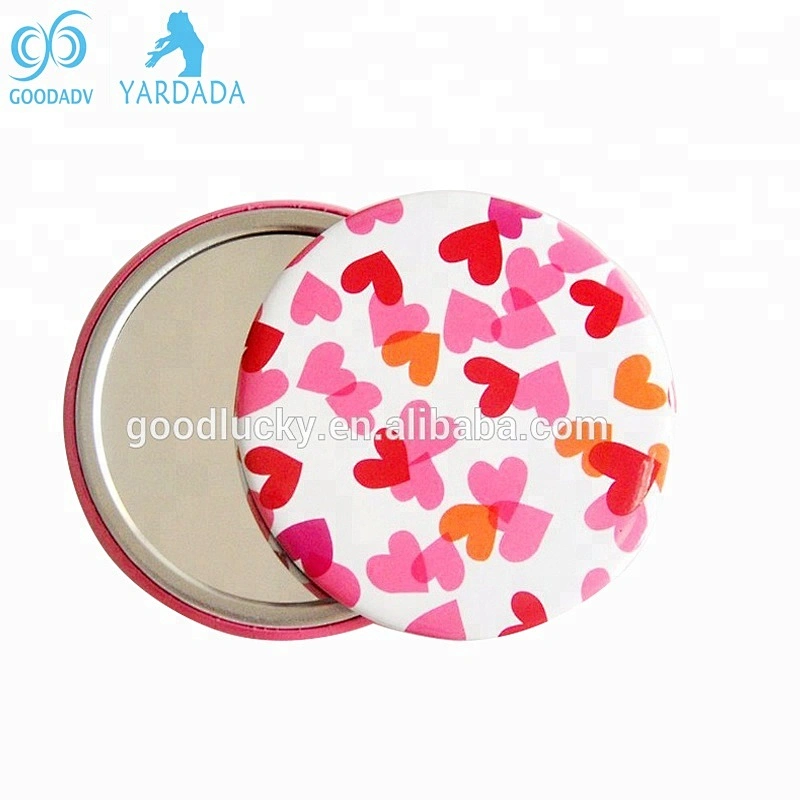 Beauty personal care single side custom small hand mirror / pocket mirror wholesale
