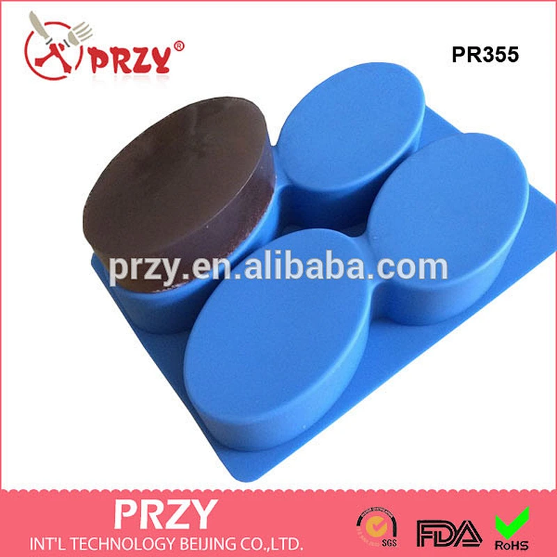 PR355 Sample available oval shape Silicone Mold For Soap , Soap Silicone Mold, 150g each cavity