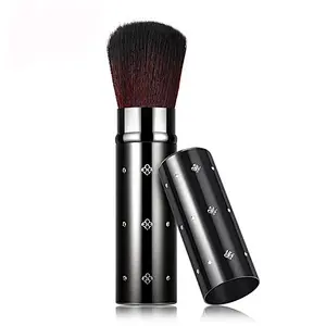 Wholesale high quality cosmetic makeup brush professional private label retractable blush powder make up brush