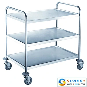 Good Quality Folding Food Service Trolley Prices Round Hotel Laundry And Cleaning Equipment
