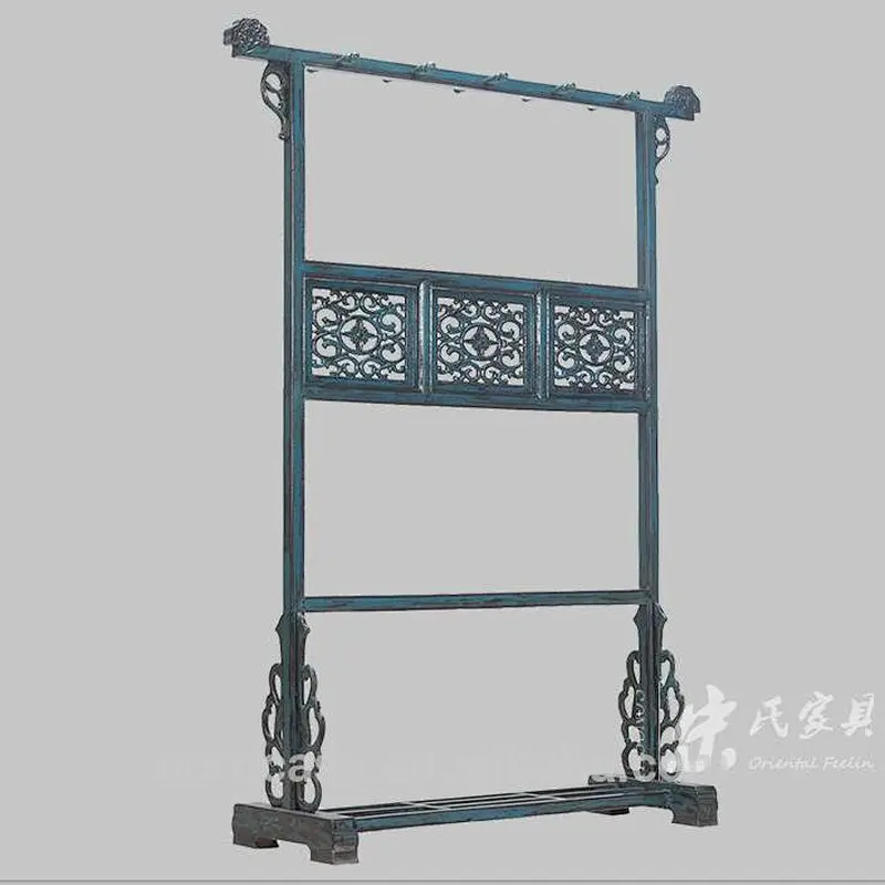 Ming and Qing Dynasties of Chinese classical furniture carved wood coat rack hangers