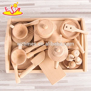 2017 Wholesale best natural kitchen playsets fashion kids wooden kitchen playsets W10B189