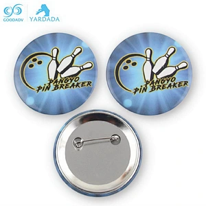 Round shape promotional badge button badge pin button with custom size