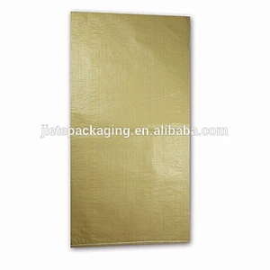 yellow color pp woven bag for cattle, pig, horse feed