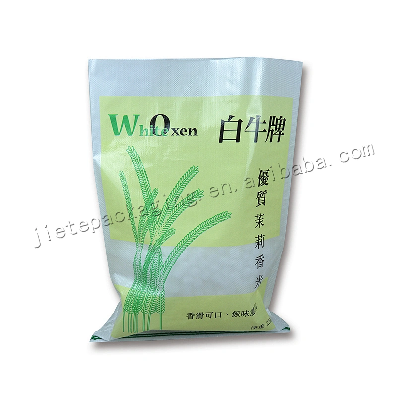Customized wholesale 25kg plastic laminated pp woven jasmine rice bag