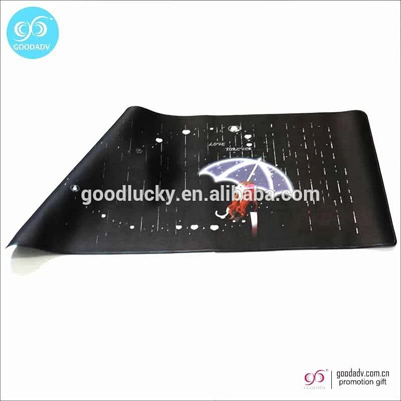 Promotional OEM printed rubber table top mat custom game table mat