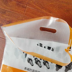 Design printing plastic pouch durable sack pp woven bag for metal tube packaging