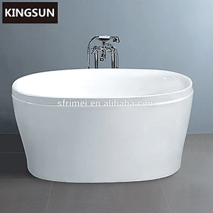 1300mm Free Standing Compact Acrylic Short Small Oval Bathtub For Malaysia