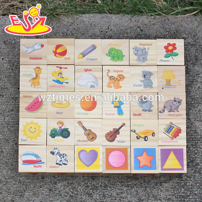 2018 großhandel baby holzspielblock puzzle lustige kinder holzspielblock puzzle pädagogisches spielblock puzzle W13A110