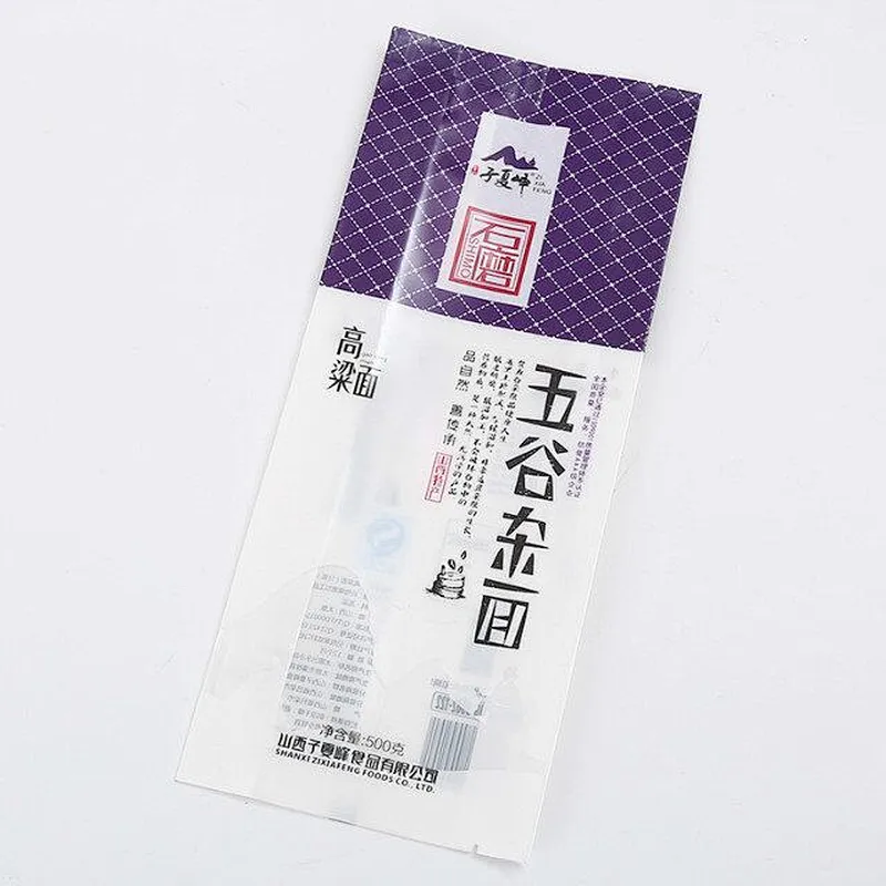 Custom colorful PE bags are used for noodle packing